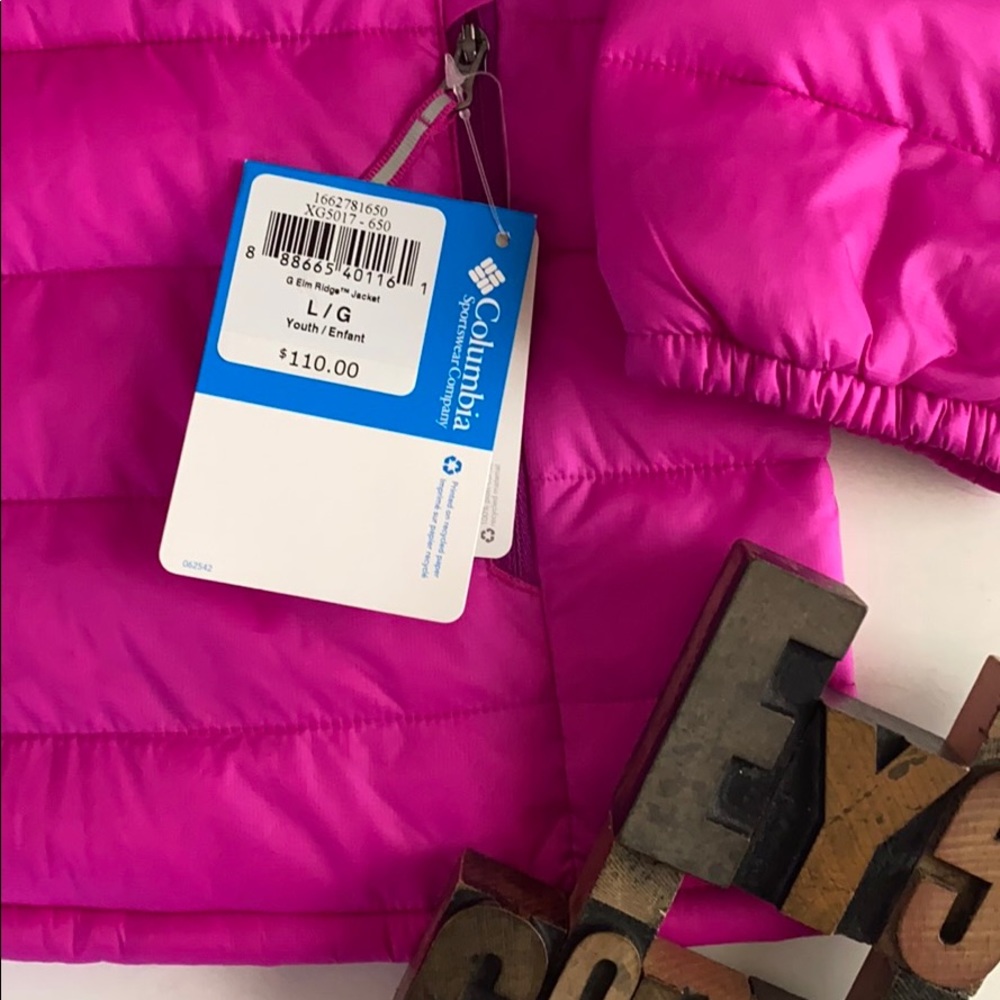 COLUMBIA Girl’s Elm Ridge Jacket in Fuchsia - Picture 3 of 8